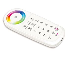 T3  Touch RGB 2.4GHz RF Remote Control.5Vdc Built-in Lithium Battery, 30 range, IP20.